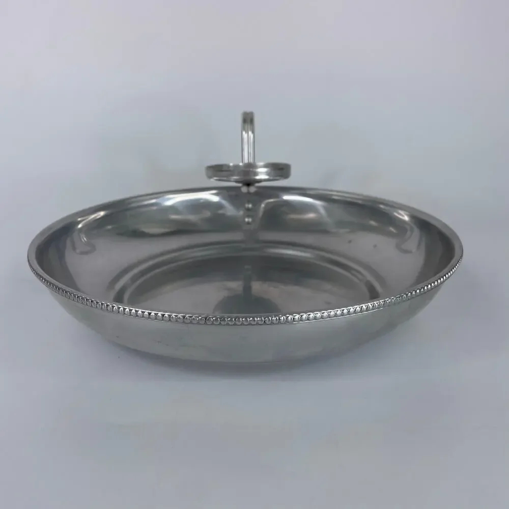Vintage BW Buenilum Aluminum Serving Tray Bowl Chip and Dip